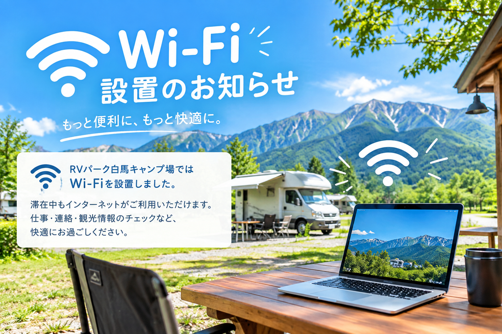画像：Wi-Fi設置のお知らせ📶